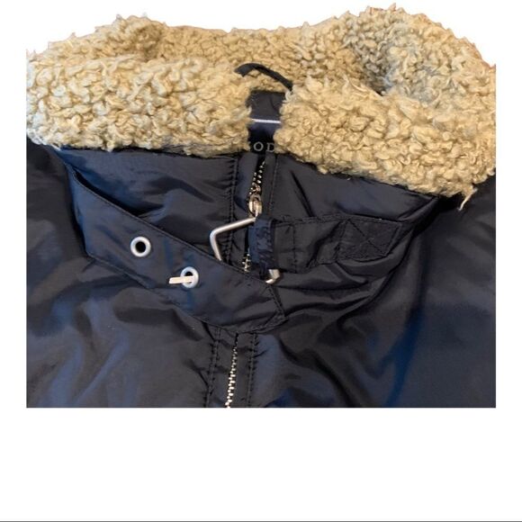 IZOD OUTERWEAR Black Puffer Jacket Teddy Collar Duck Feathers XL - Picture 4 of 8